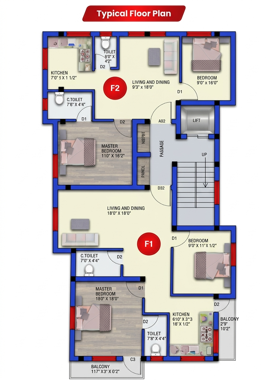 Floor Plan 745.00