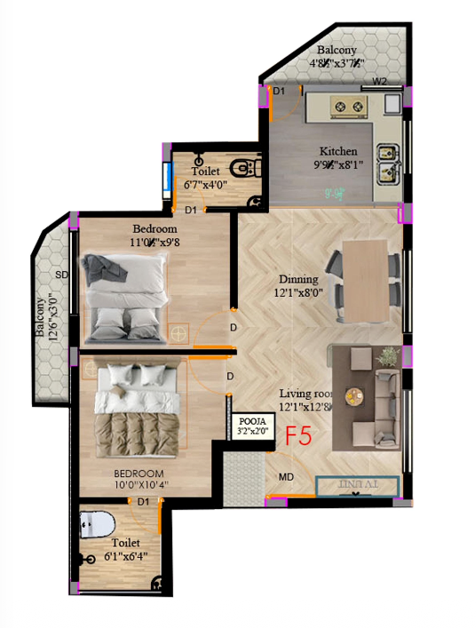 Floor Plan 987.50