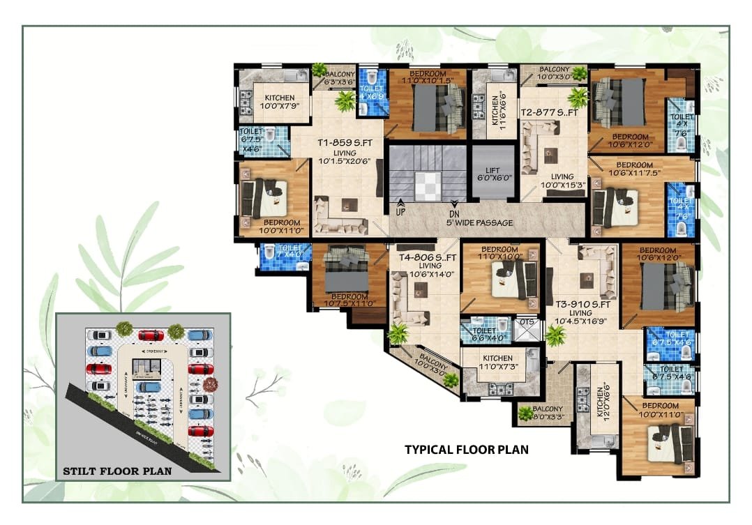 Floor Plan 859.00